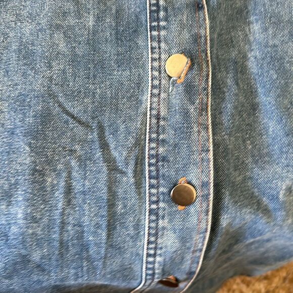 Gilli | Denim Jumper Button Up Dress | M - Picture 3 of 6
